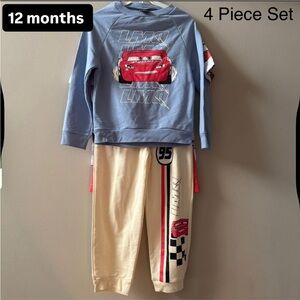 Disney Toddler 4-Piece Car Themed Outfit